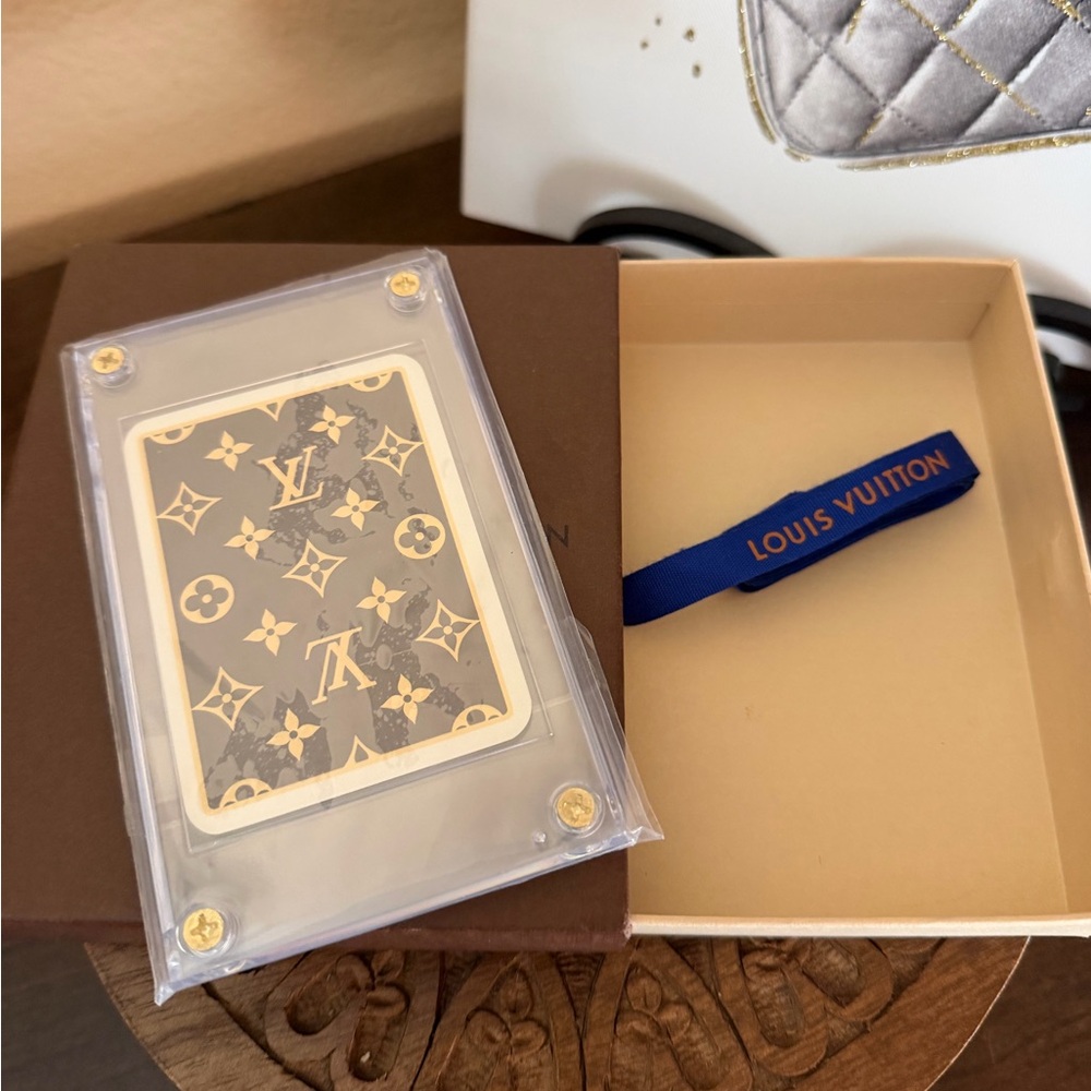 Louis Vuitton Blue and Brown Monogram Card Holder with Box - Picture 5 of 6